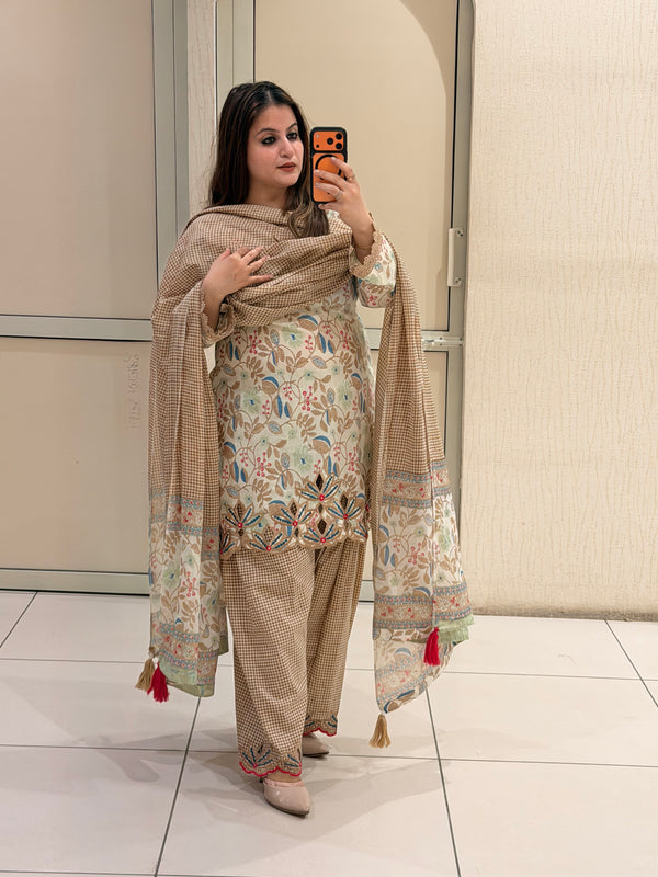 Pure Cotton Farsi Printed Suit Set (M–3XL)