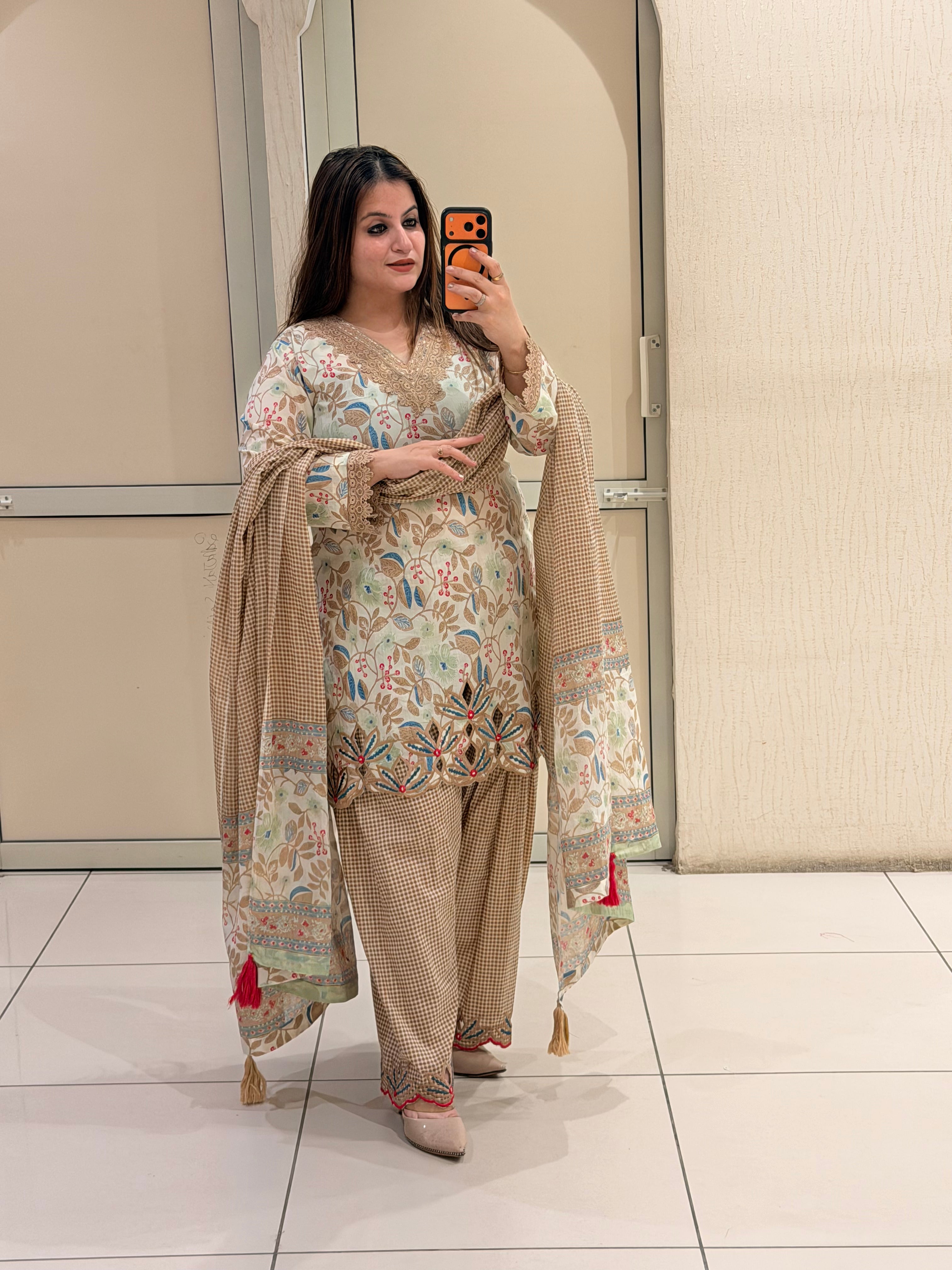 Pure Cotton Farsi Printed Suit Set (M–3XL)