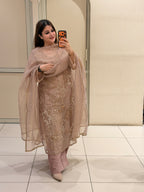 Pastel Pink Embroidered Suit Set (M–XXL)