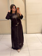 Dark Grape Wine Satin Silk Dress (Free Size till XL)