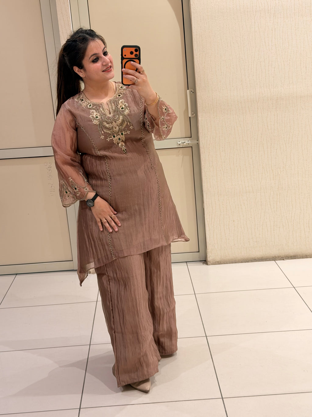 Crush Tissue Embroidered Suit (M–XXL)