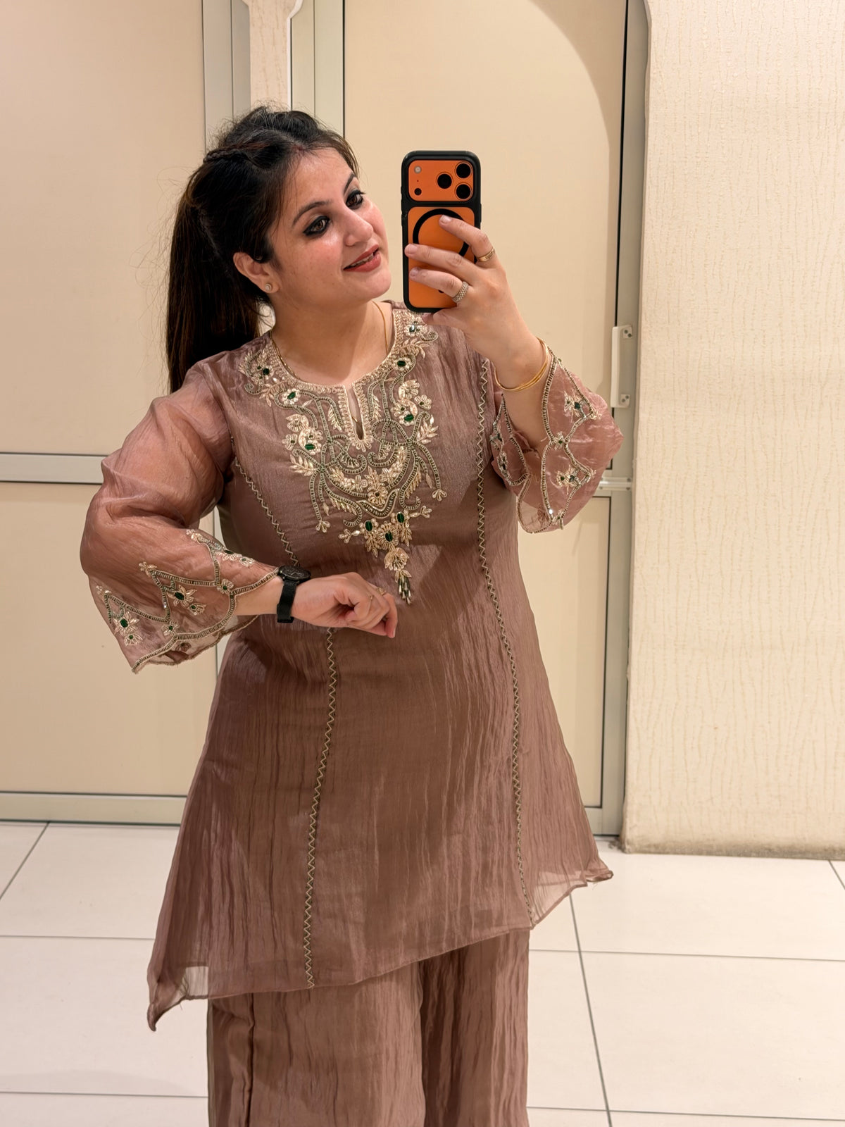 Crush Tissue Embroidered Suit (M–XXL)