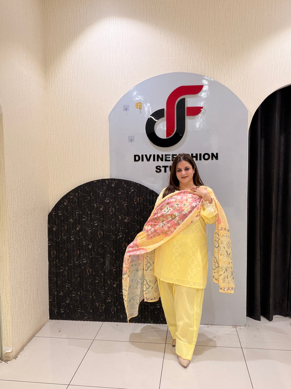 Yellow Pure Cotton Farsi Salwar Suit