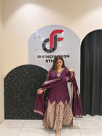 Premium Banarasi Silk Suit Set with Woven Dupatta