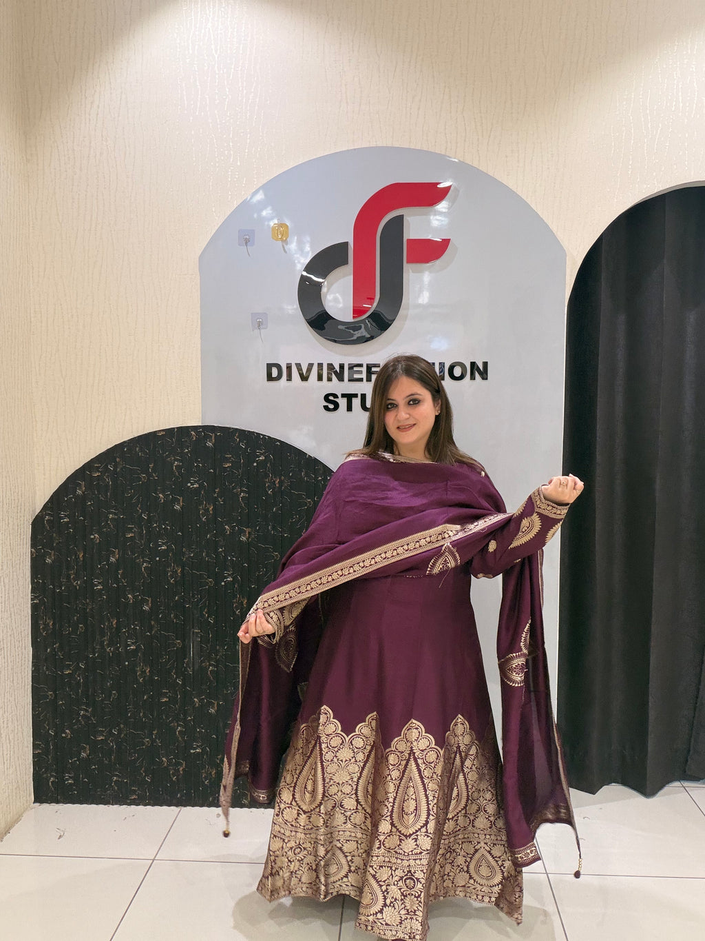 Premium Banarasi Silk Suit Set with Woven Dupatta