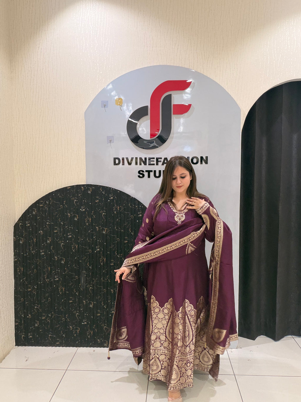 Premium Banarasi Silk Suit Set with Woven Dupatta