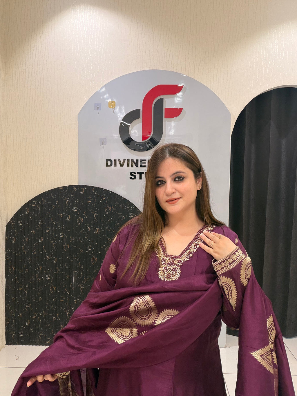 Premium Banarasi Silk Suit Set with Woven Dupatta