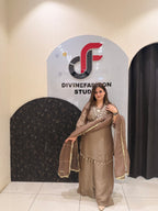 Exclusive Party Wear Suit Set with Organza Dupatta