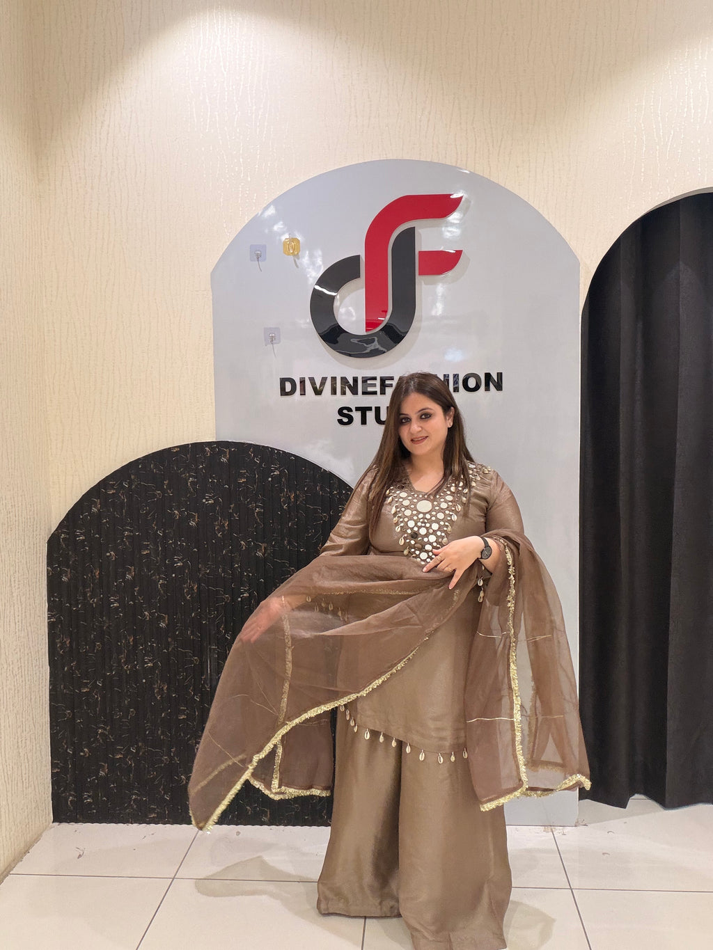 Exclusive Party Wear Suit Set with Organza Dupatta