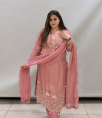 Dola Silk Handwork Partywear Suit Set
