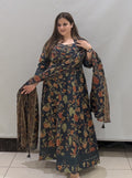Pure Cotton Floral Printed Suit Set with Dupatta