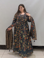 Pure Cotton Floral Printed Suit Set with Dupatta