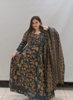 Pure Cotton Floral Printed Suit Set with Dupatta
