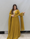 Pure Fabric Handwork Dress- 2 Color Available