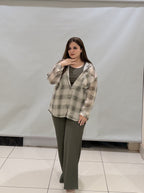 Premium 3-Piece Co-Ord Set with Checkered Shirt