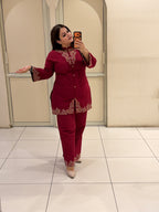 Pure Cotton Embroidered Co-Ord Set