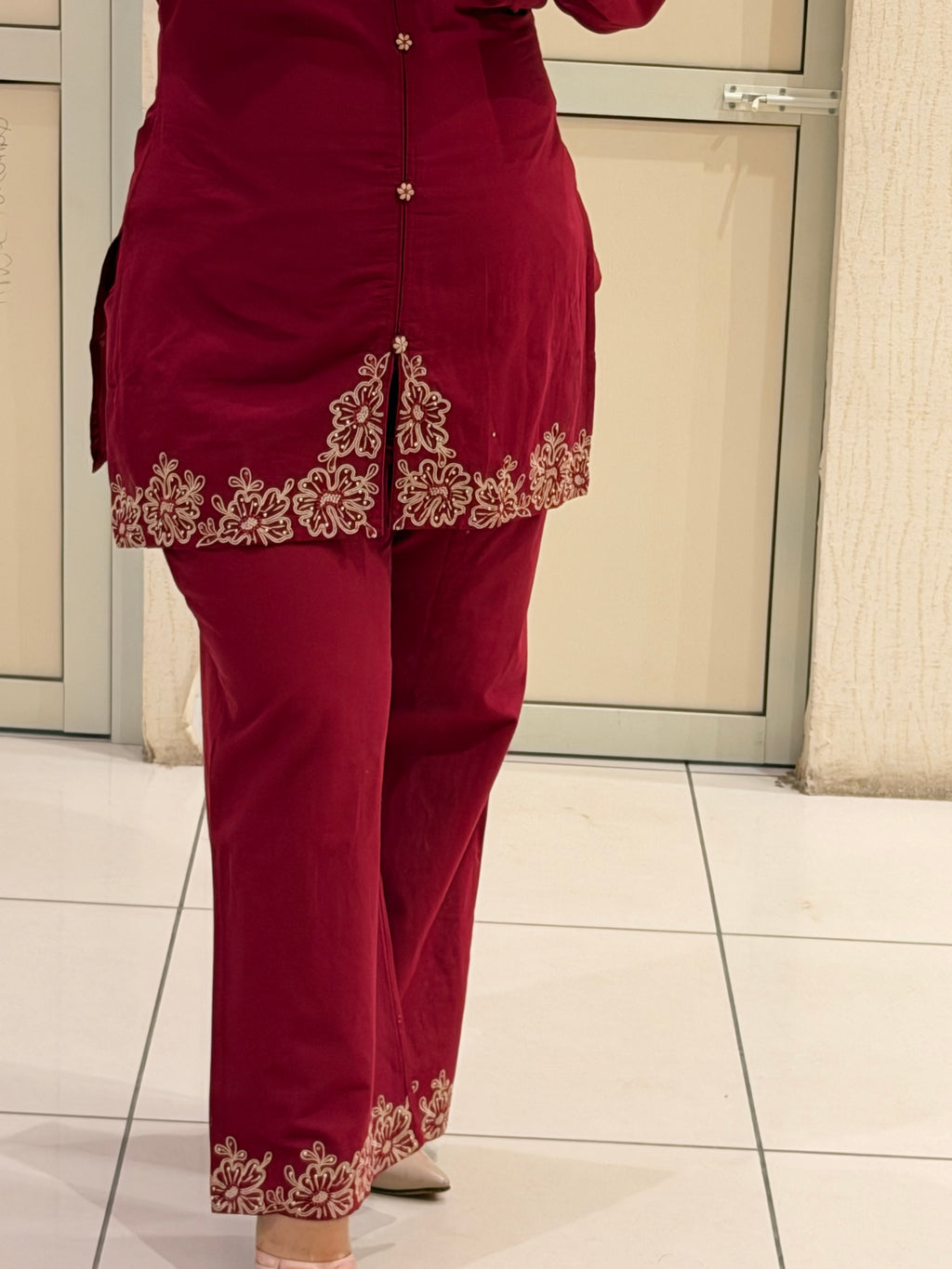 Pure Cotton Embroidered Co-Ord Set