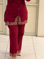 Pure Cotton Embroidered Co-Ord Set