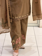 Pure Cotton Thread Embroidered Suit Set