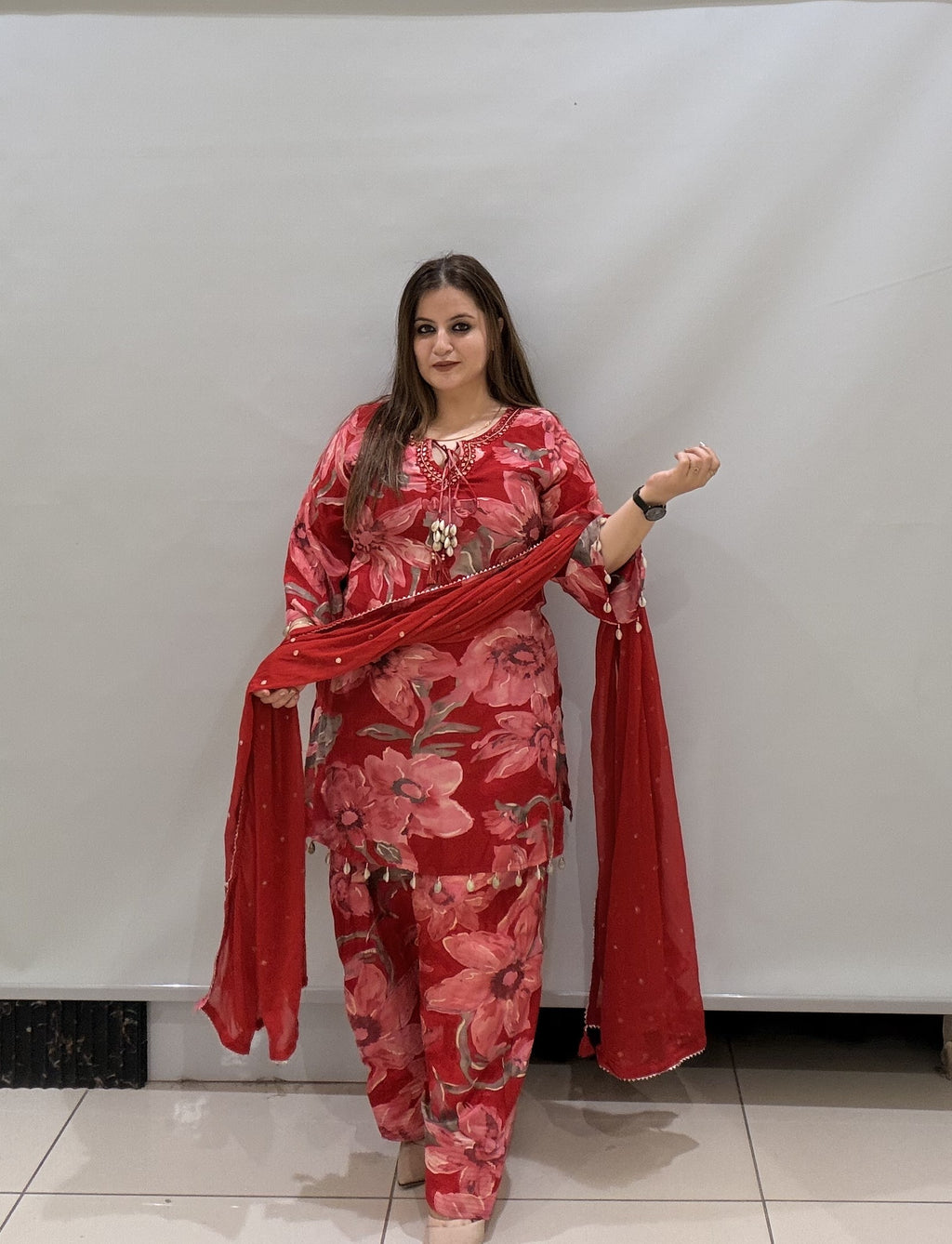 Premium Floral Printed Suit Set