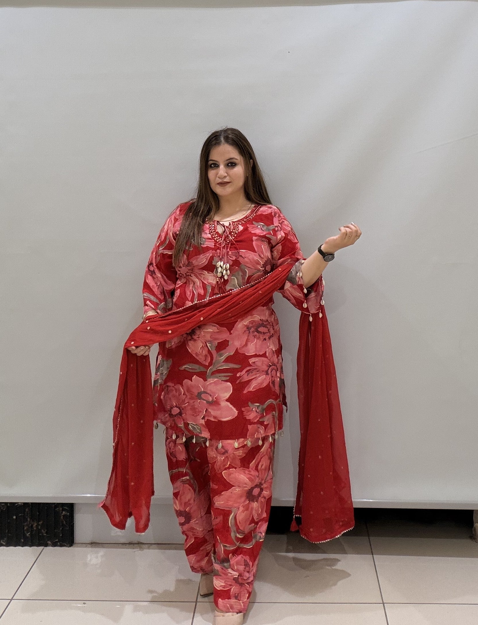 Premium Floral Printed Suit Set