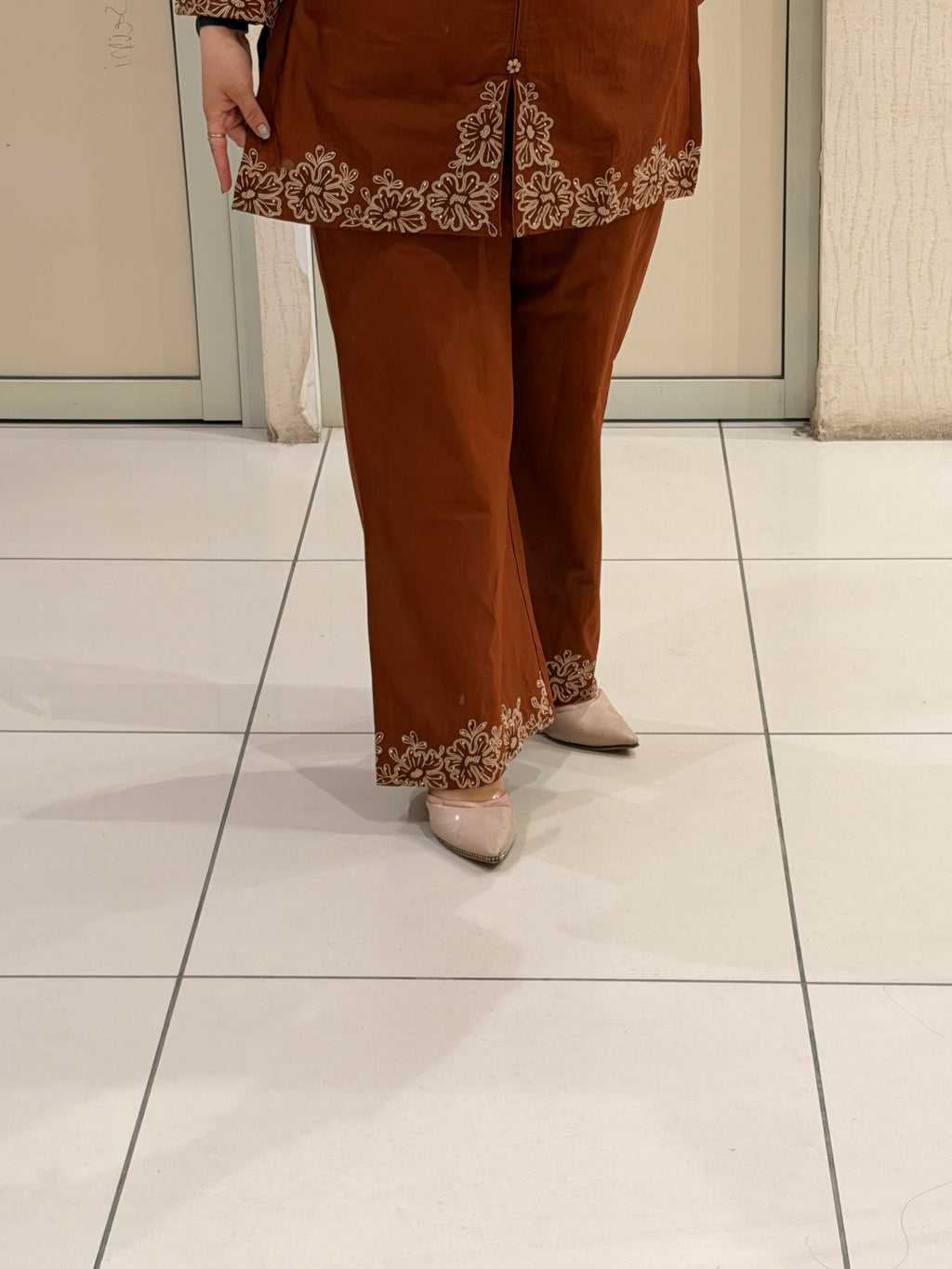 Premium Cotton Embroidered Co-Ord Set