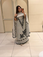Premium Unstitched Embroidered Suit