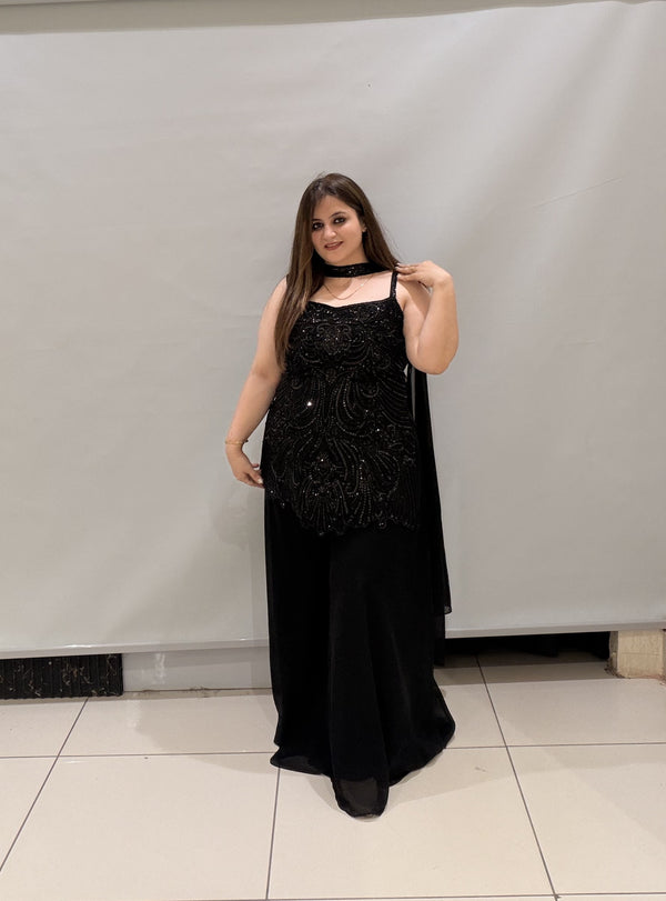 Premium Black Partywear Dress