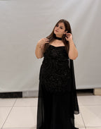 Premium Black Partywear Dress