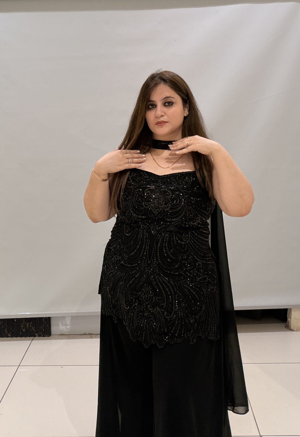 Premium Black Partywear Dress