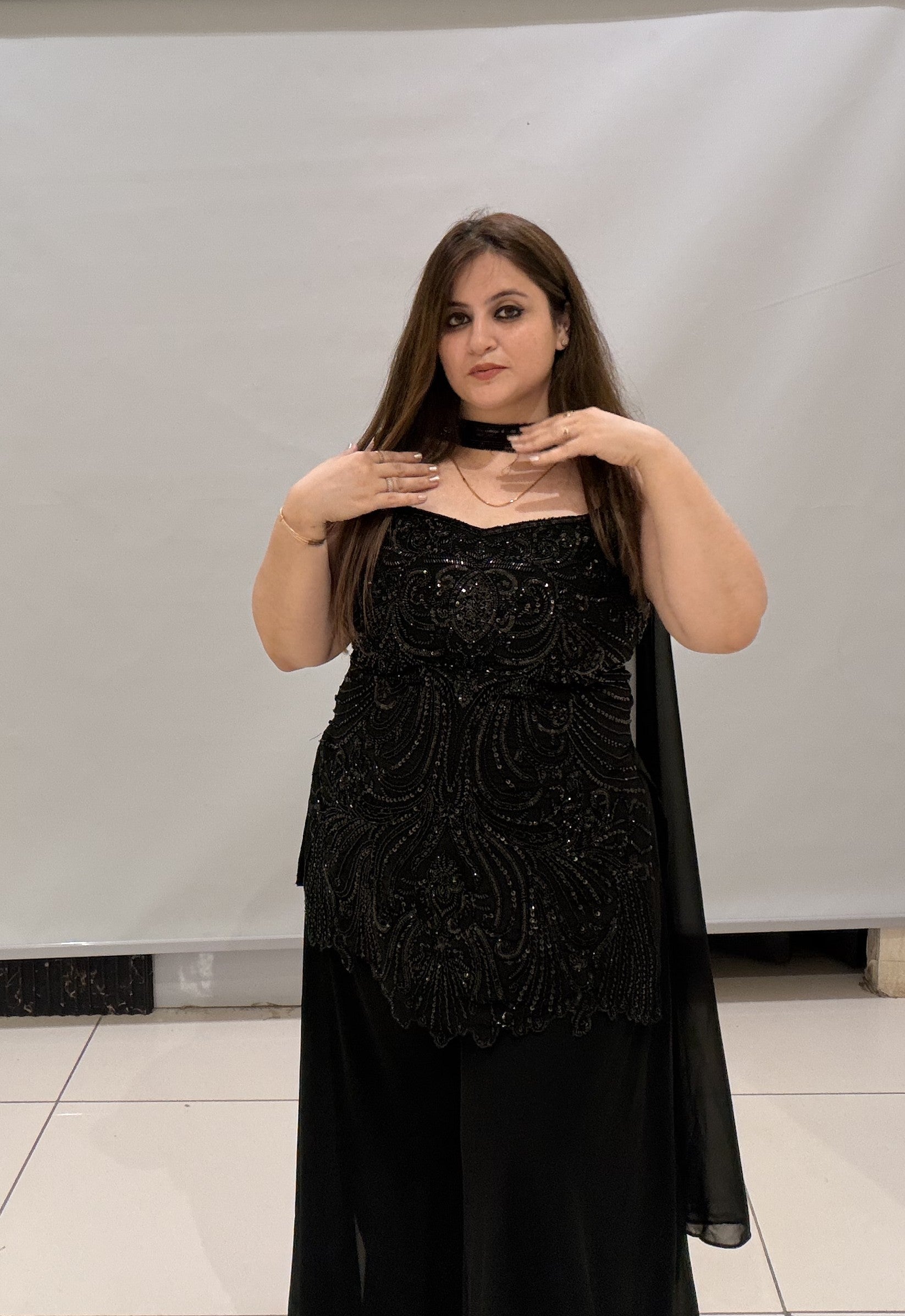 Premium Black Partywear Dress
