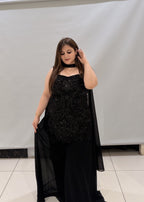Premium Black Partywear Dress