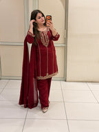 Premium Heavy Embroidered Partywear Suit
