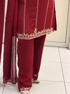 Premium Heavy Embroidered Partywear Suit