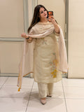 Premium Floral Embroidered Mul Cotton Suit Set