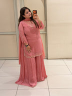 Premium Chinon Partywear Sharara Suit