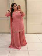 Premium Chinon Partywear Sharara Suit