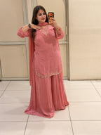 Premium Chinon Partywear Sharara Suit