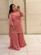 Premium Chinon Partywear Sharara Suit