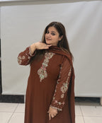 Premium Designer Georgette Anarkali Suit Set