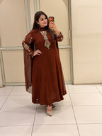 Premium Designer Georgette Anarkali Suit Set