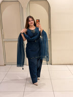 Premium Cotton Farsi Suit Set with Dupatta