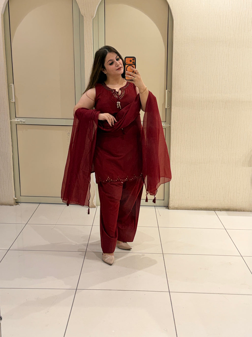Premium Cotton Farsi Suit Set with Dupatta