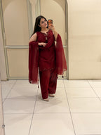 Premium Cotton Farsi Suit Set with Dupatta