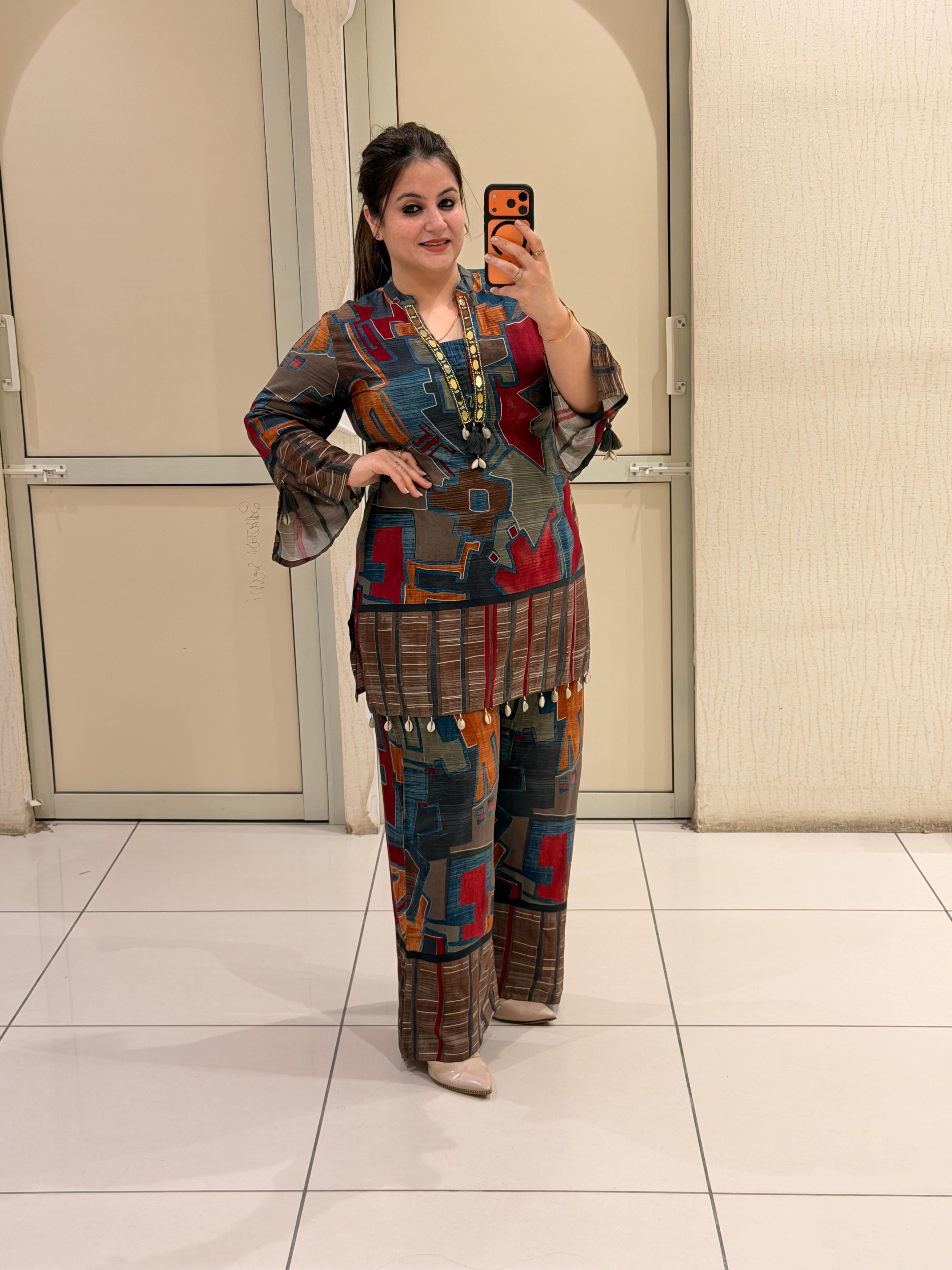 Multicolor Printed Cotton Coord Set (M–XXL)