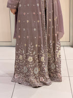 Premium Handwork Embroidered Party Wear Designer Gown with Dupatta
