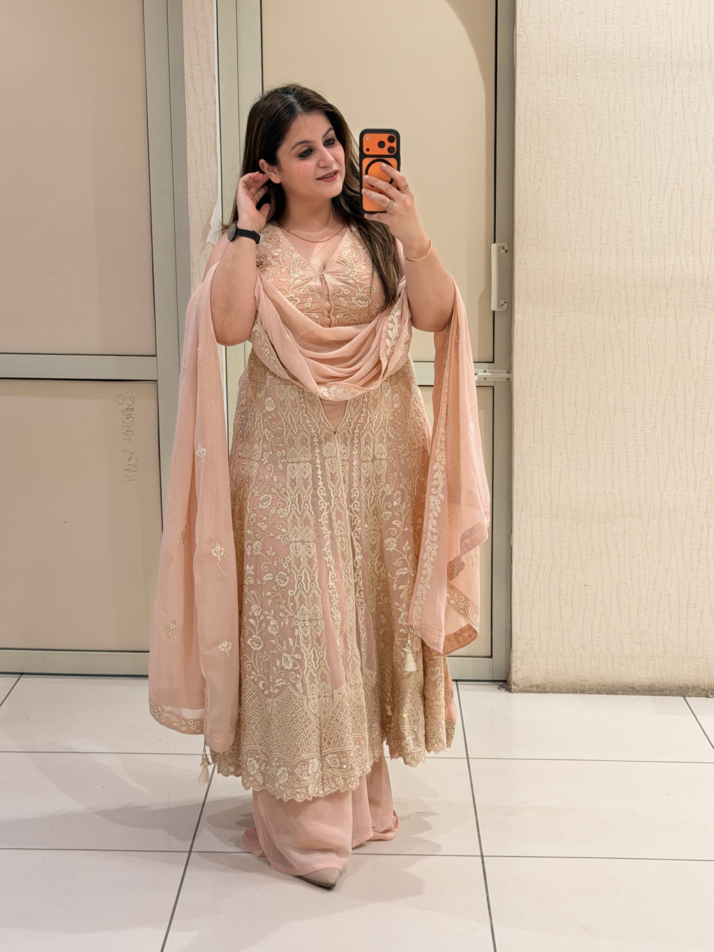 Blush Pink Heavy Embroidered Party Wear Suit Set