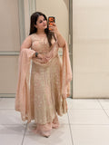 Blush Pink Heavy Embroidered Party Wear Suit Set