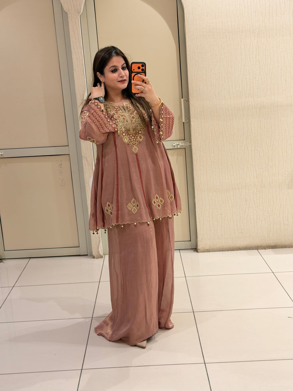 Premium Heavy Embroidered Dress Set (Free Size up to XL)