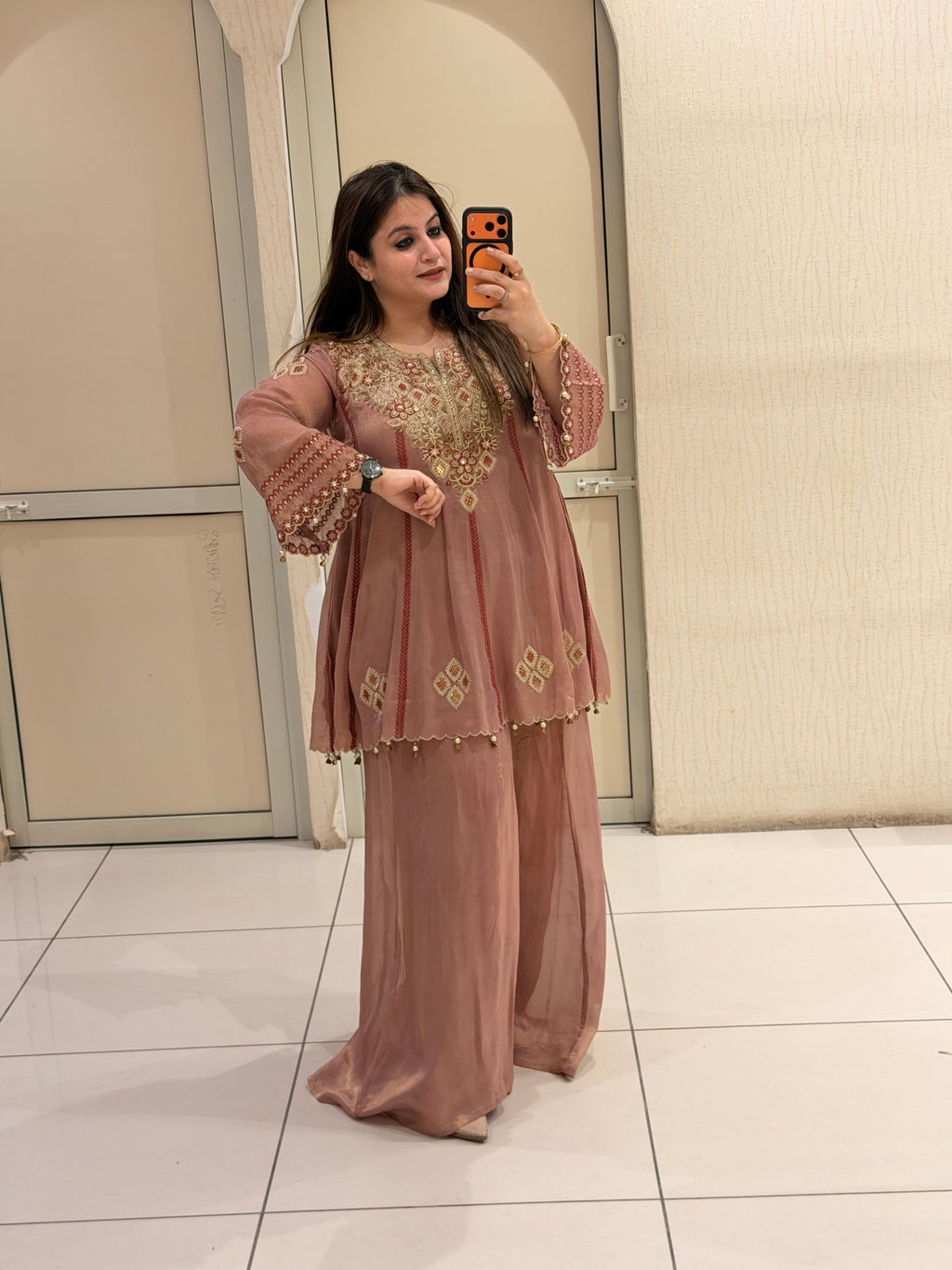Premium Heavy Embroidered Dress Set (Free Size up to XL)